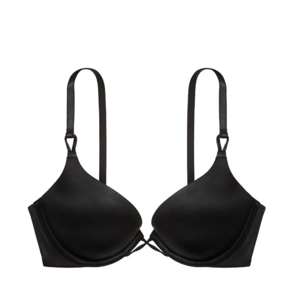 Black Victoria’s Secret Miraculous Plunge Bra 34D